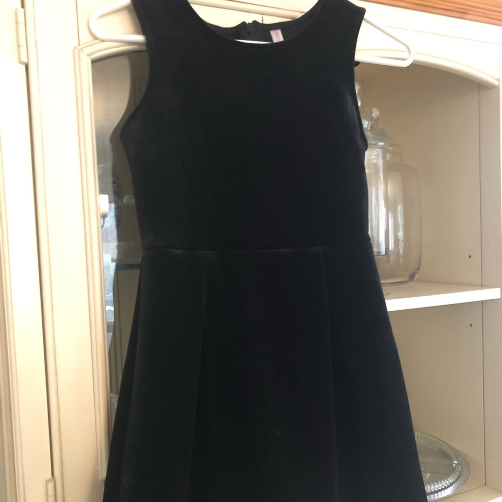 Black velvet dress
